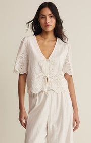 Savelo Oceanside Embroidered Top
