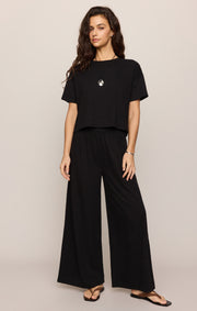 Savelo Sway Textured Cropped Tee