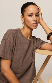 Savelo Sway Textured Cropped Tee