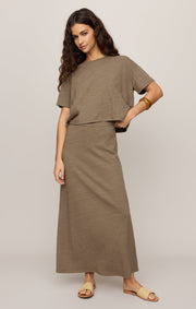 Savelo Sway Textured Cropped Tee
