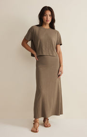 Savelo Sway Textured Cropped Tee