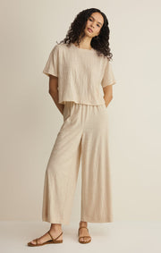 Savelo Sway Textured Cropped Tee