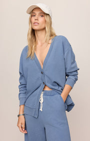 Savelo Dazed End Knit Denim Cardigan