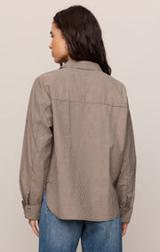 Savelo On Duty Gingham Button Up Shirt