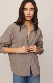 Savelo On Duty Gingham Button Up Shirt