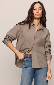 Savelo On Duty Gingham Button Up Shirt