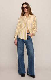 Savelo Golden Haven Stripe Button Up