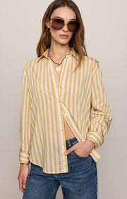 Savelo Golden Haven Stripe Button Up