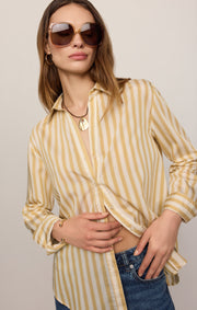 Savelo Golden Haven Stripe Button Up