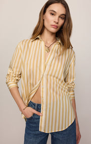 Savelo Golden Haven Stripe Button Up