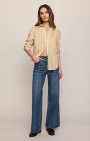 Savelo Golden Haven Stripe Button Up