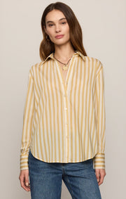 Savelo Golden Haven Stripe Button Up