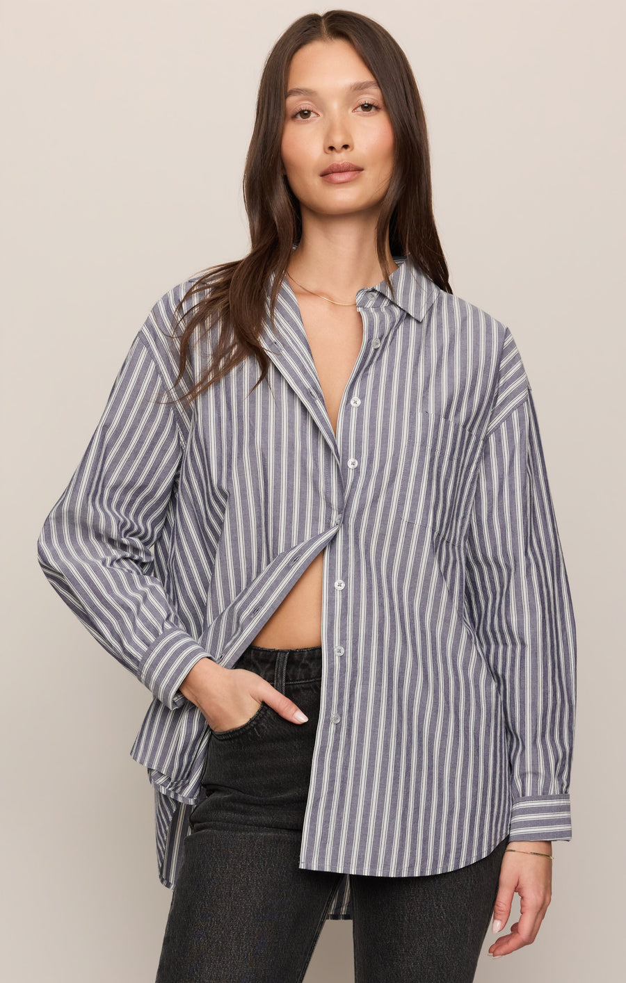 Savelo The Gallery Striped Button Up