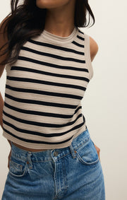 Savelo Emori Striped Muscle Tank