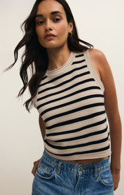 Savelo Emori Striped Muscle Tank