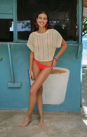 Savelo Ballast Crochet Sweater Top