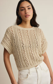 Savelo Ballast Crochet Sweater Top