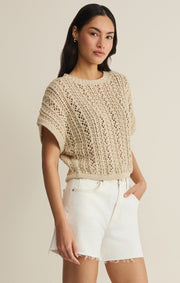 Savelo Ballast Crochet Sweater Top