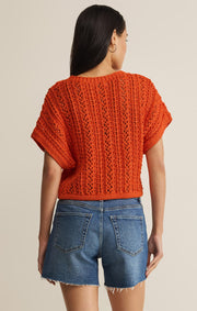 Savelo Ballast Crochet Sweater Top