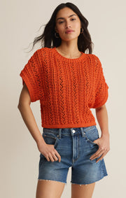 Savelo Ballast Crochet Sweater Top