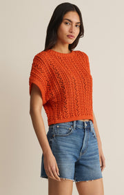 Savelo Ballast Crochet Sweater Top