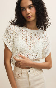 Savelo Ballast Crochet Sweater Top