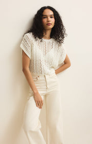 Savelo Ballast Crochet Sweater Top