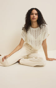 Savelo Ballast Crochet Sweater Top