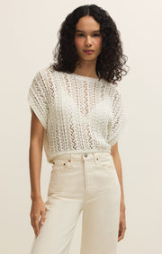 Savelo Ballast Crochet Sweater Top