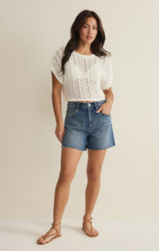 Savelo Ballast Crochet Sweater Top