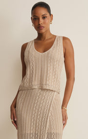 Savelo Glimmer Pointelle Tank