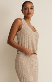 Savelo Glimmer Pointelle Tank