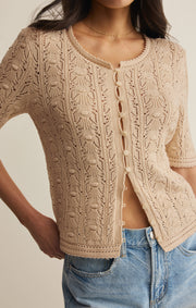 Savelo Adria Pointelle Cardigan