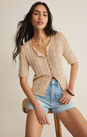 Savelo Adria Pointelle Cardigan
