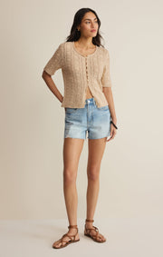 Savelo Adria Pointelle Cardigan