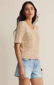 Savelo Adria Pointelle Cardigan
