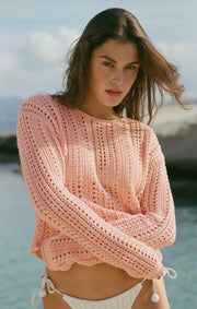Savelo Upland Crochet Sweater Top