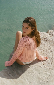 Savelo Upland Crochet Sweater Top