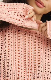 Savelo Upland Crochet Sweater Top