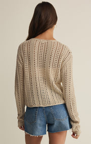Savelo Upland Crochet Sweater Top