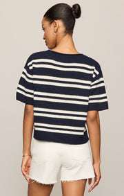 Savelo Prado Stripe Sweater Top