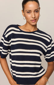 Savelo Prado Stripe Sweater Top
