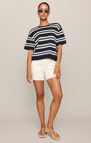 Savelo Prado Stripe Sweater Top