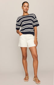 Savelo Prado Stripe Sweater Top