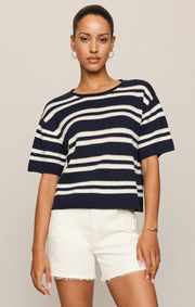 Savelo Prado Stripe Sweater Top