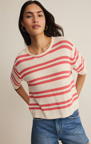 Savelo Prado Stripe Sweater Top