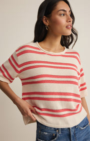Savelo Prado Stripe Sweater Top