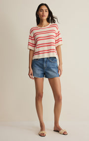 Savelo Prado Stripe Sweater Top