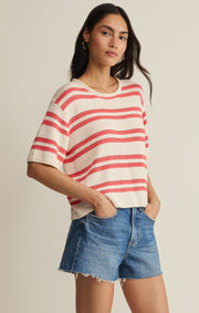 Savelo Prado Stripe Sweater Top
