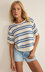 Savelo Prado Stripe Sweater Top